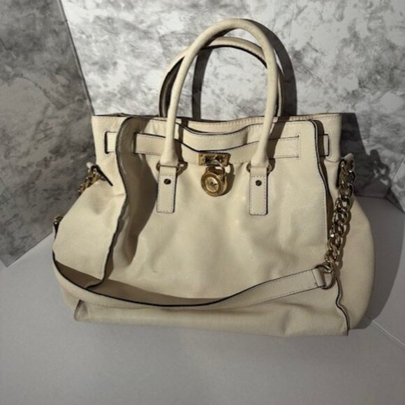 Michael Kors Cream Colored Large Purse Bag - Picture 1 of 16
